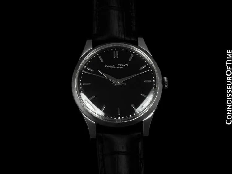 1960 IWC Vintage Mens Handwound Watch, Caliber 89 - Stainless Steel