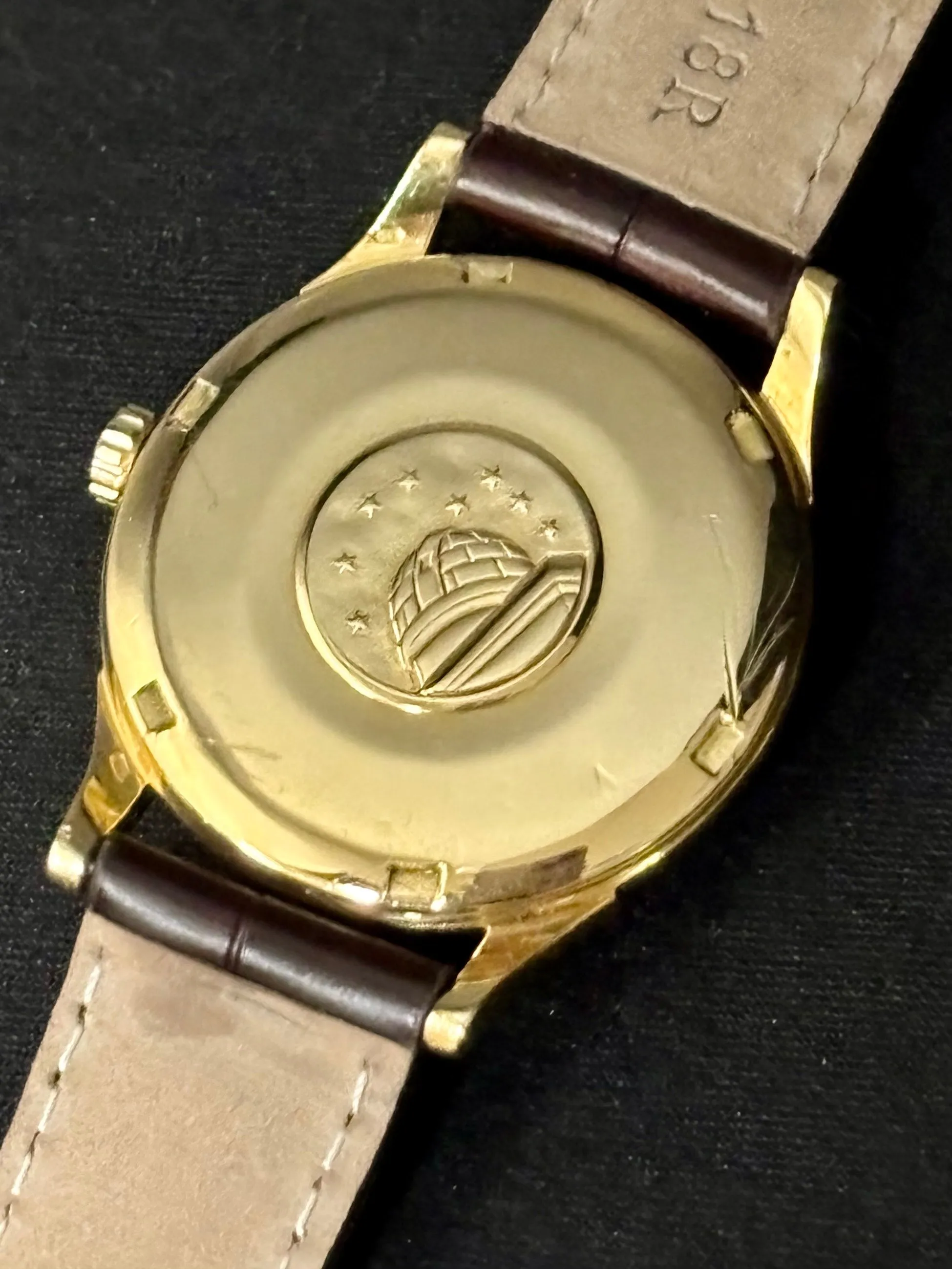 1960 Omega Constellation "De Luxe" Dial Vintage Mens Watch - 18K Gold