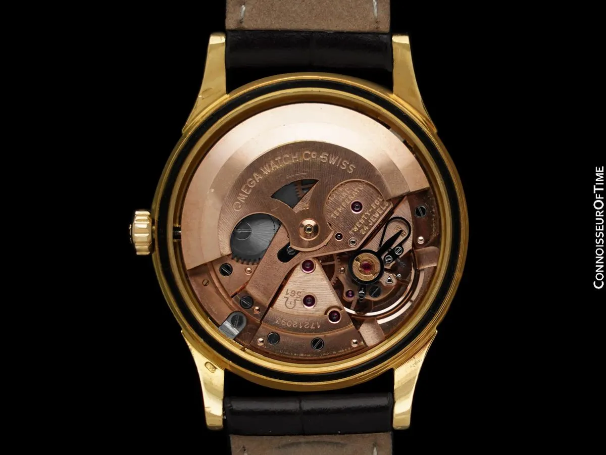 1960 Omega Constellation "De Luxe" Dial Vintage Mens Watch - 18K Gold