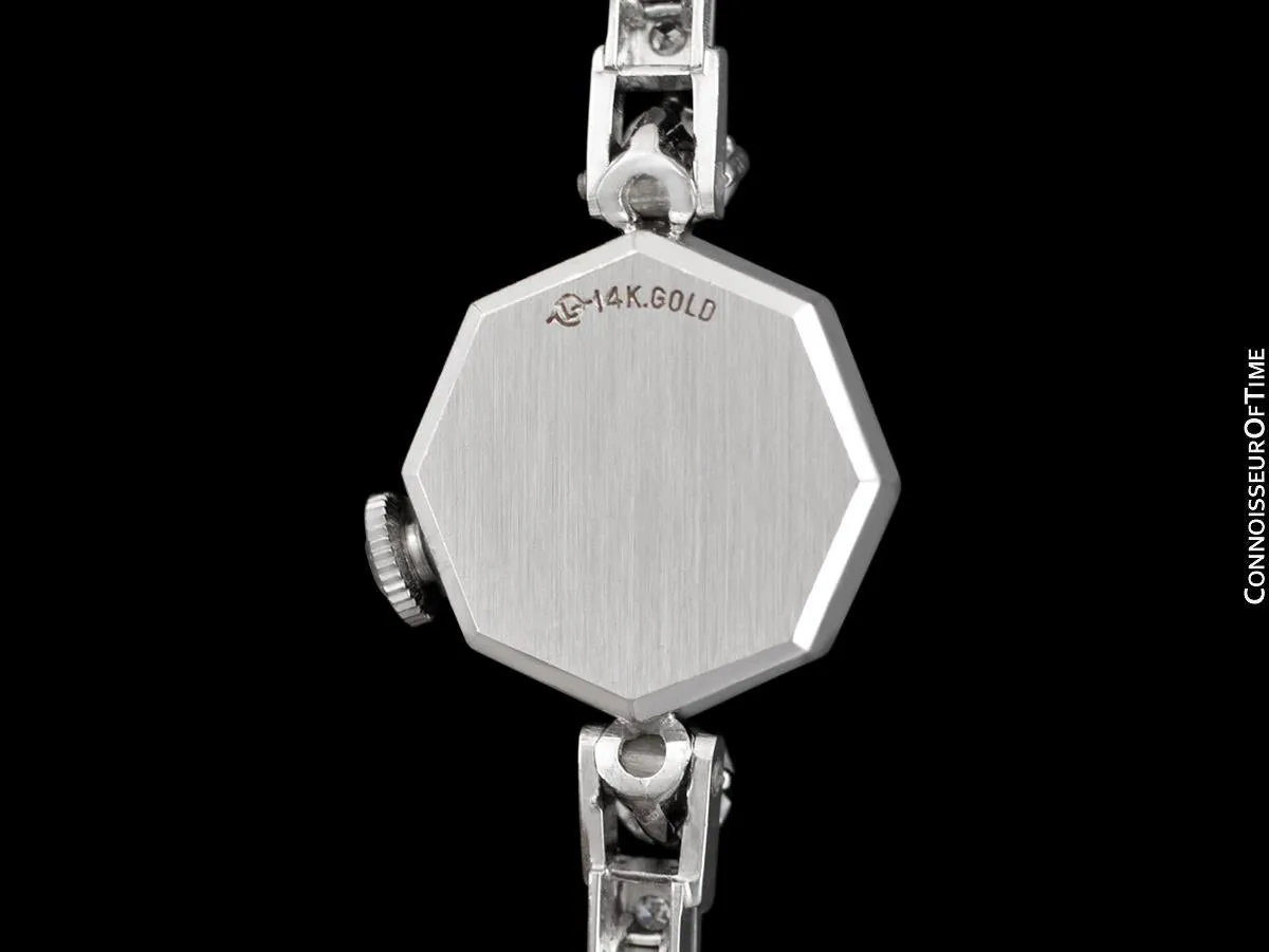 1960's Rolex Ladies Vintage Dress Bracelet Watch - 14K Gold & Diamonds
