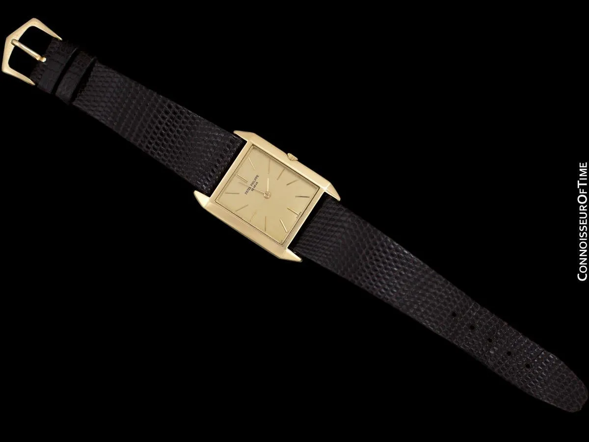 1964 Patek Philippe Vintage Mens Handwound Ultra Thin Watch, Ref. 3491 - 18K Gold with Papers