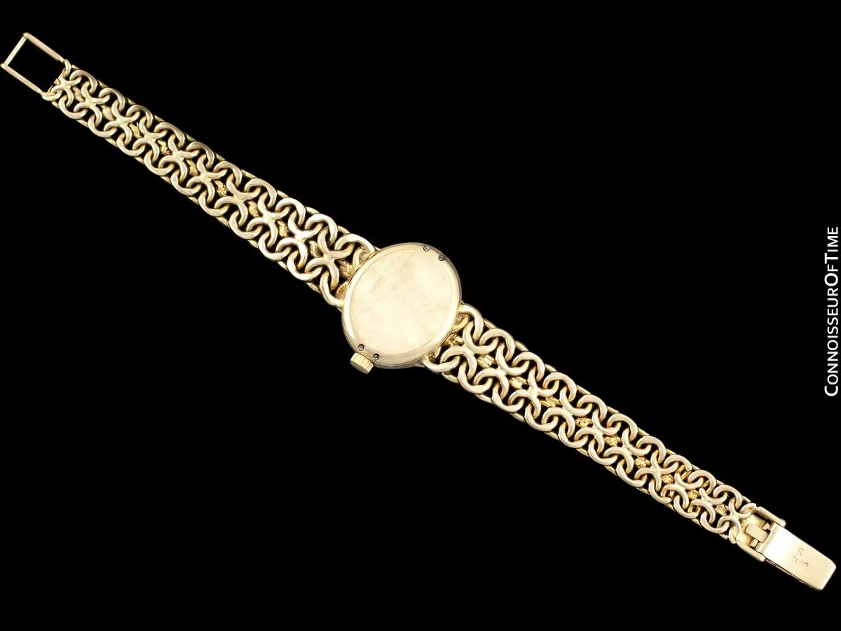1980's Rolex Ladies Vintage Dress Bracelet Watch - 14K Gold