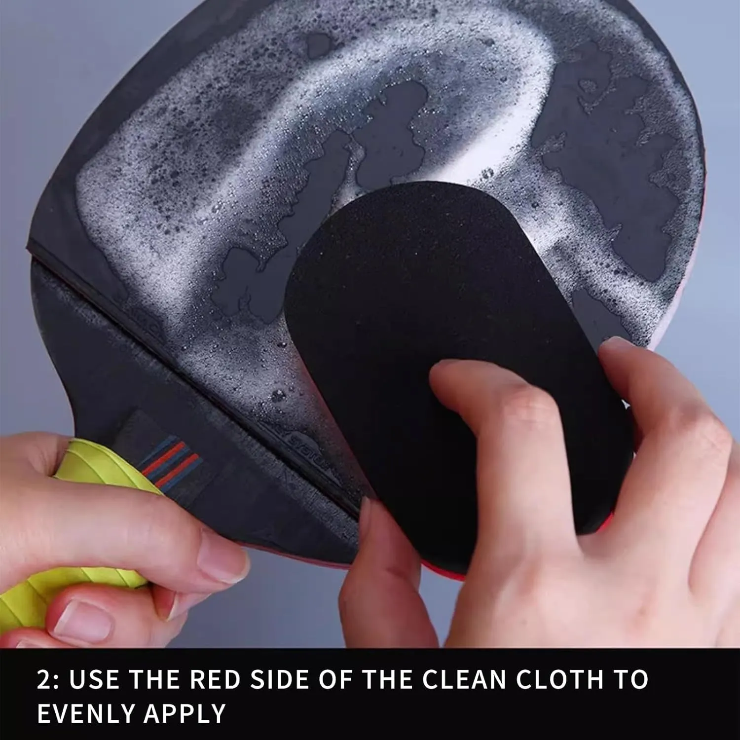 6 Ping Pong Paddle Cleaners Combination Set Contains Cleaning Spray Grip Tape, Rubber Cover Table Tennis Edge Tape Cleaning Cloth and Ping Pong Paddle Case Complete Ping Pong Paddles Set of 4