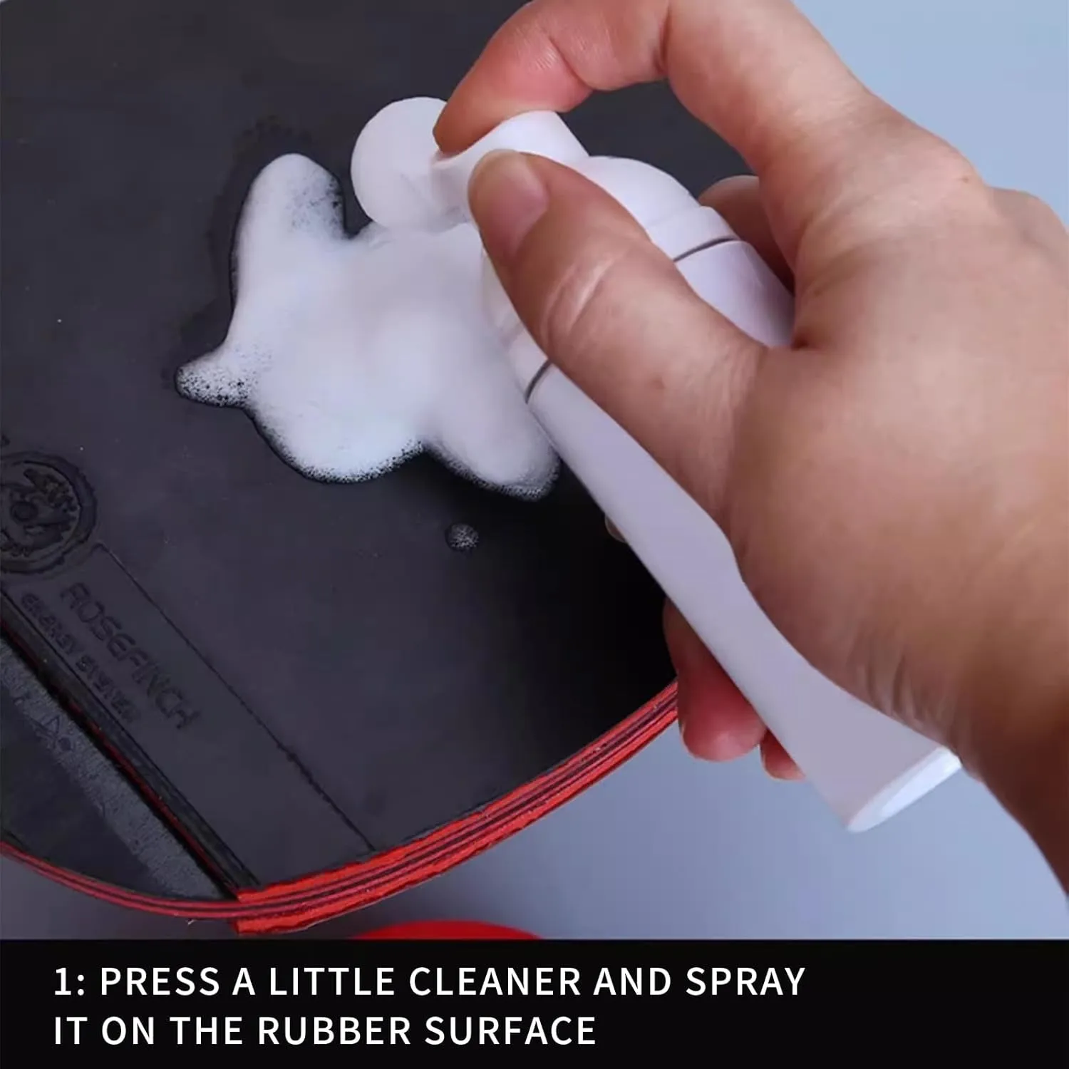 6 Ping Pong Paddle Cleaners Combination Set Contains Cleaning Spray Grip Tape, Rubber Cover Table Tennis Edge Tape Cleaning Cloth and Ping Pong Paddle Case Complete Ping Pong Paddles Set of 4
