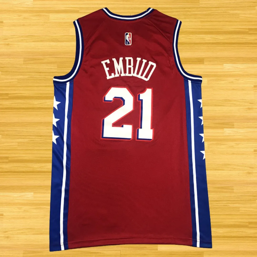 76ers - Joel Embiid - 24/25 Jersey - Red