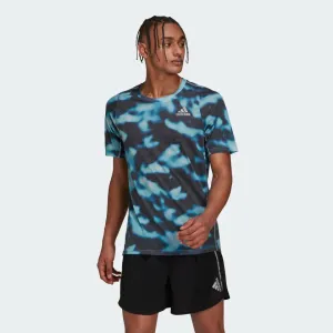 Adidas Run Icons 3-Bar Print Men's T-shirt
