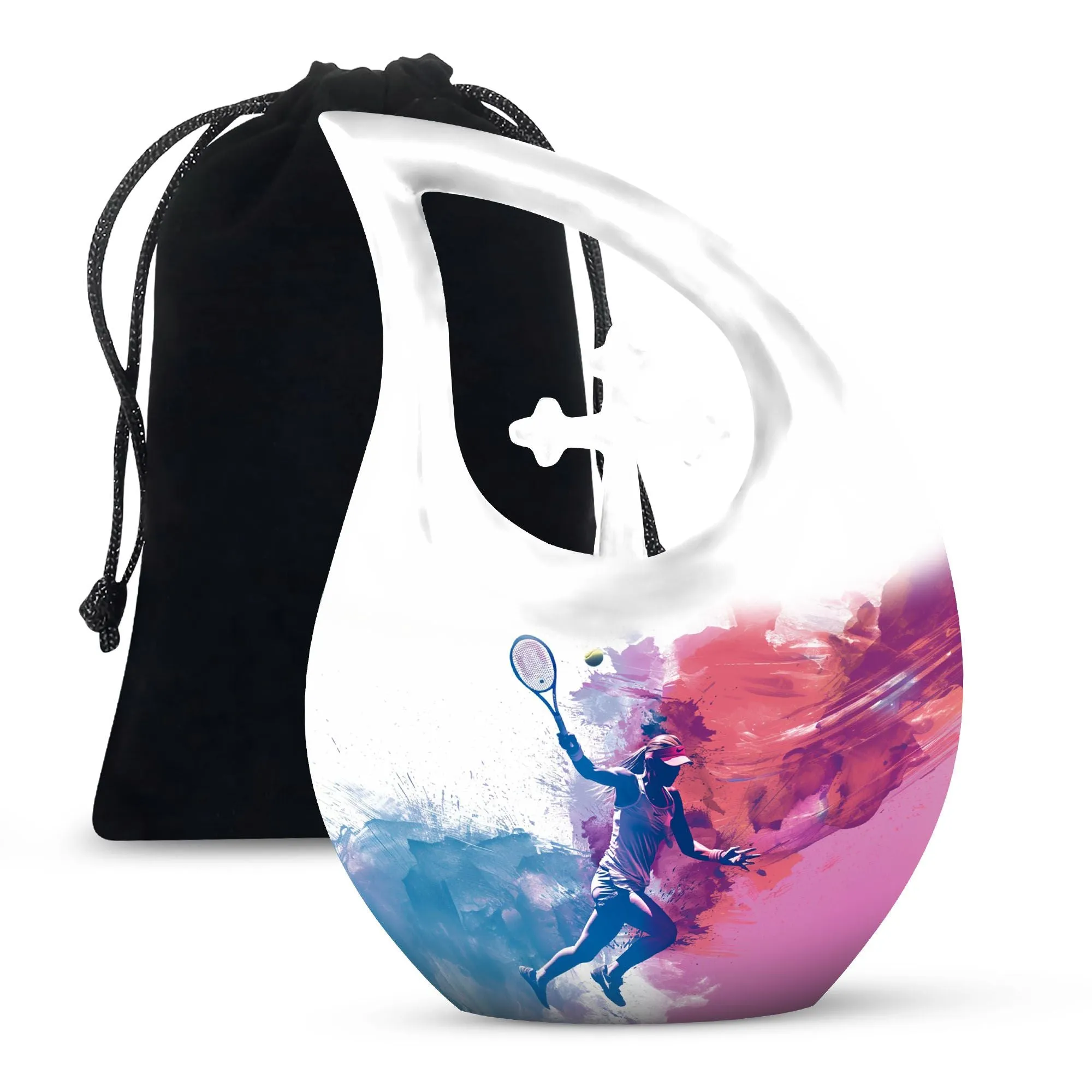 Affordable Tennis Tribute: Memorial Urn for Loving Remembrances