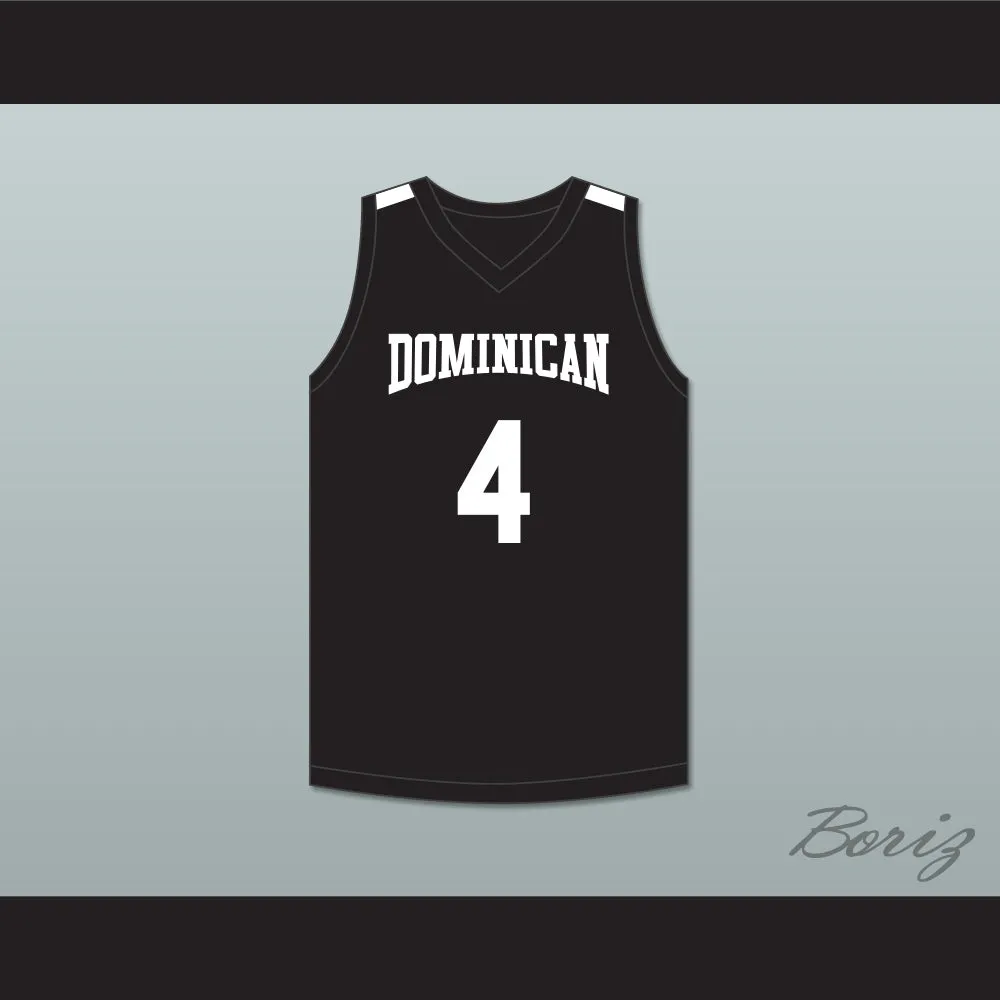 Alex Antetokounmpo 4 Dominican High School Knights Black Basketball Jersey 1