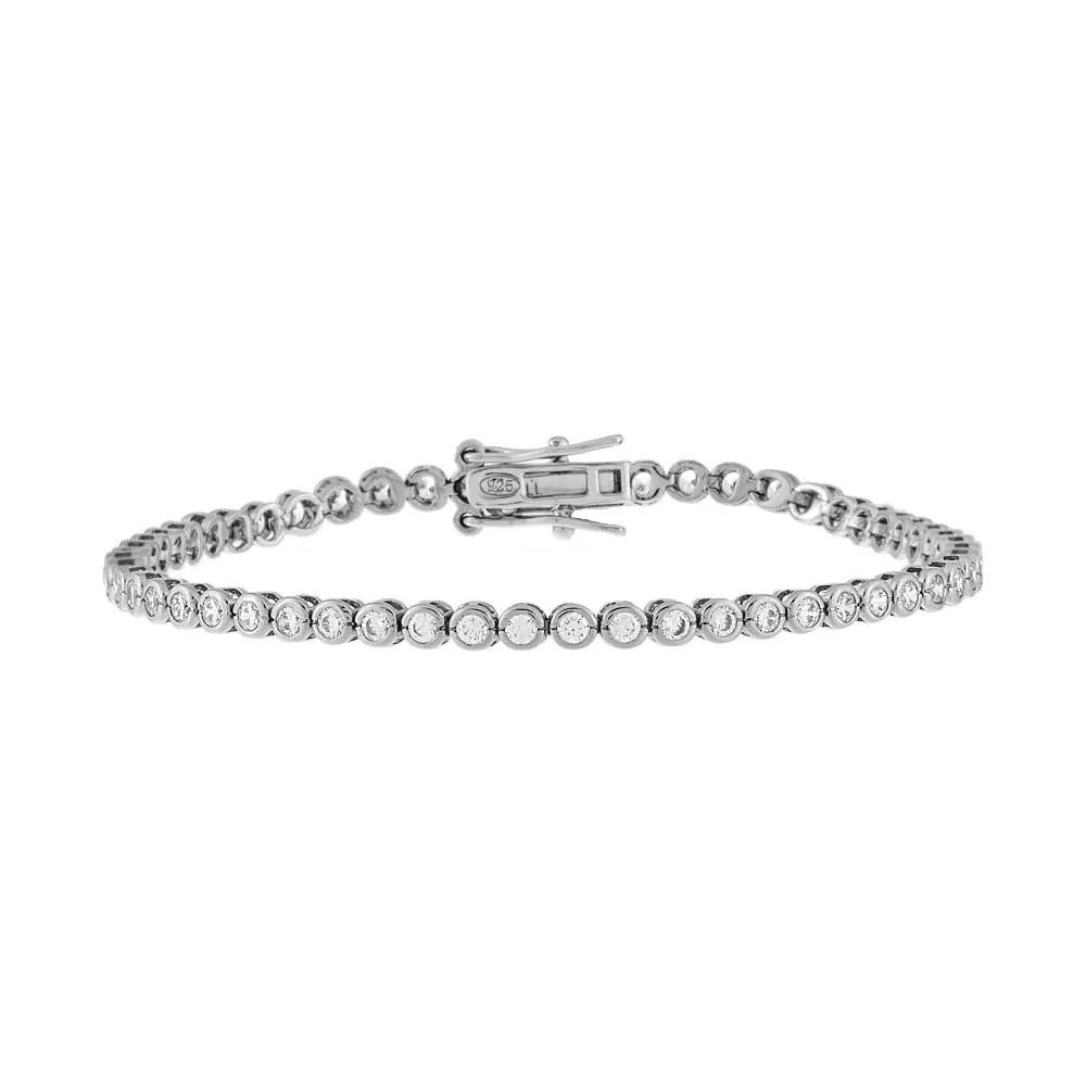 Bezel Tennis Bracelet