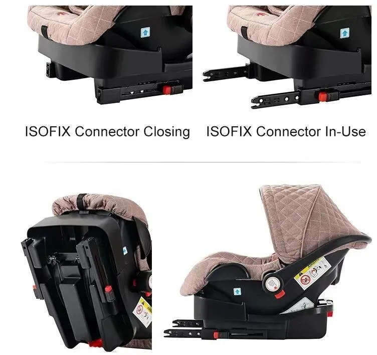 Black/Gold Premium 3-in-1 Baby Stroller (Car Seat & Base Included)