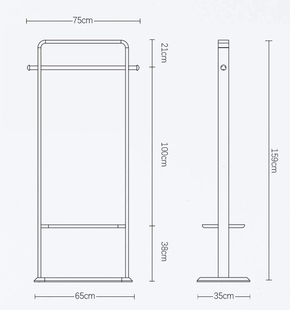 BLAKQ - Coat Rack Solid Wood Coat Rack Bedroom Floor Storage Hanger Simple Clothes Rack Home Hanger (Color : B)