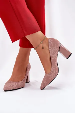 Block heel pumps Step in style