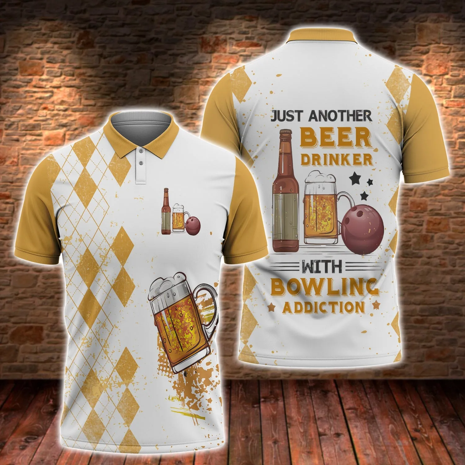 Bowling And Beer - 3D Polo Shirt - QB95 416
