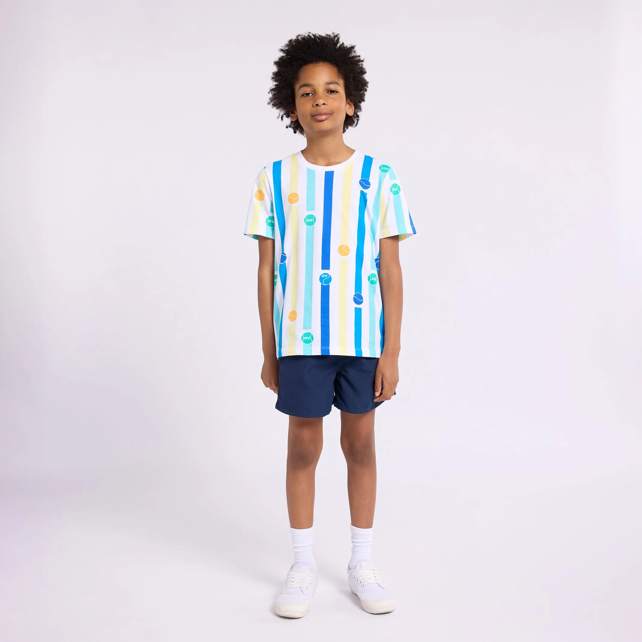 Boy's T-Shirt Stripe Balls