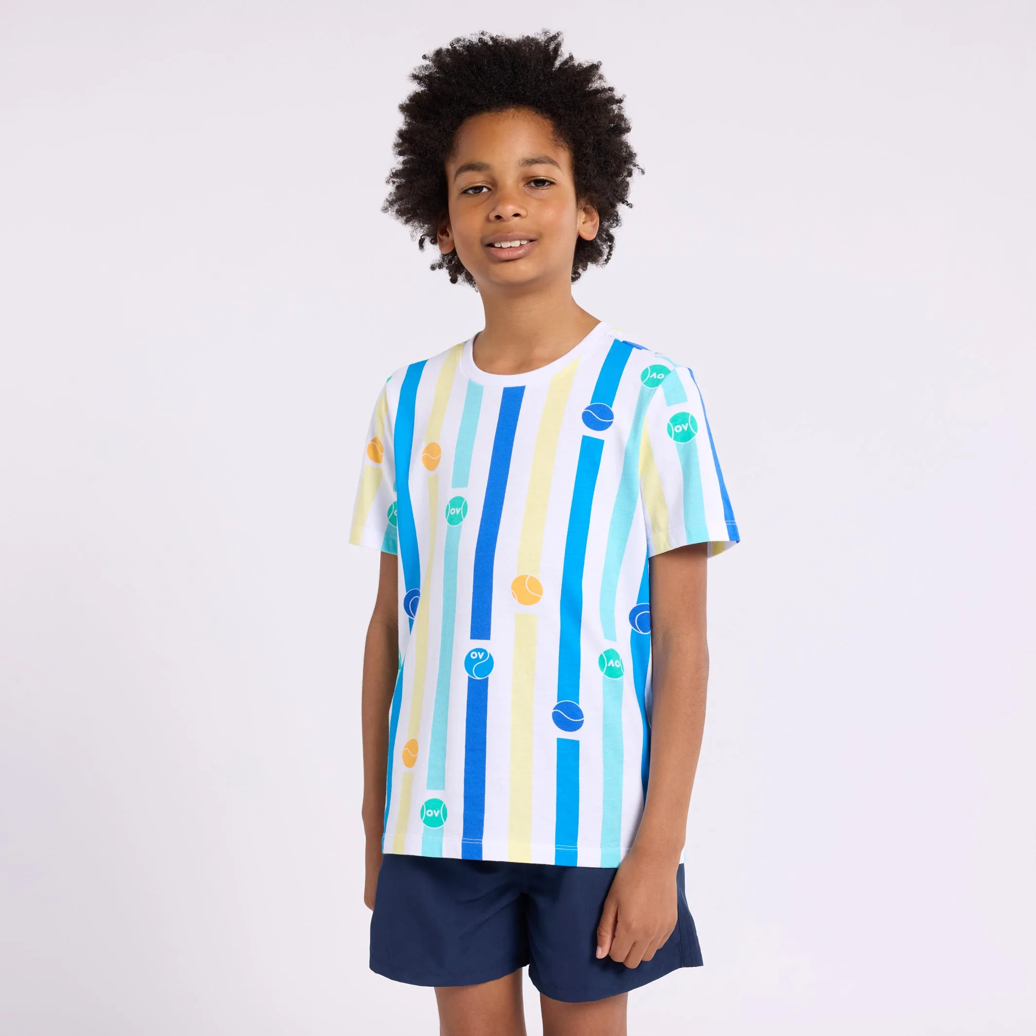Boy's T-Shirt Stripe Balls