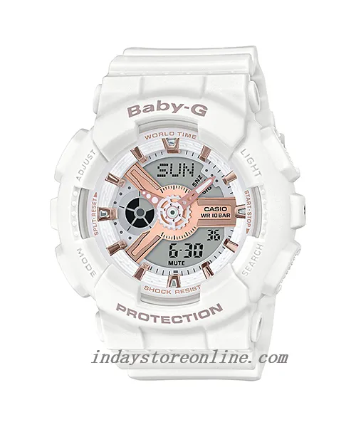 Casio Baby-G Women's Watch BA-110RG-7A Resin Band Shock Resistant Best Seller
