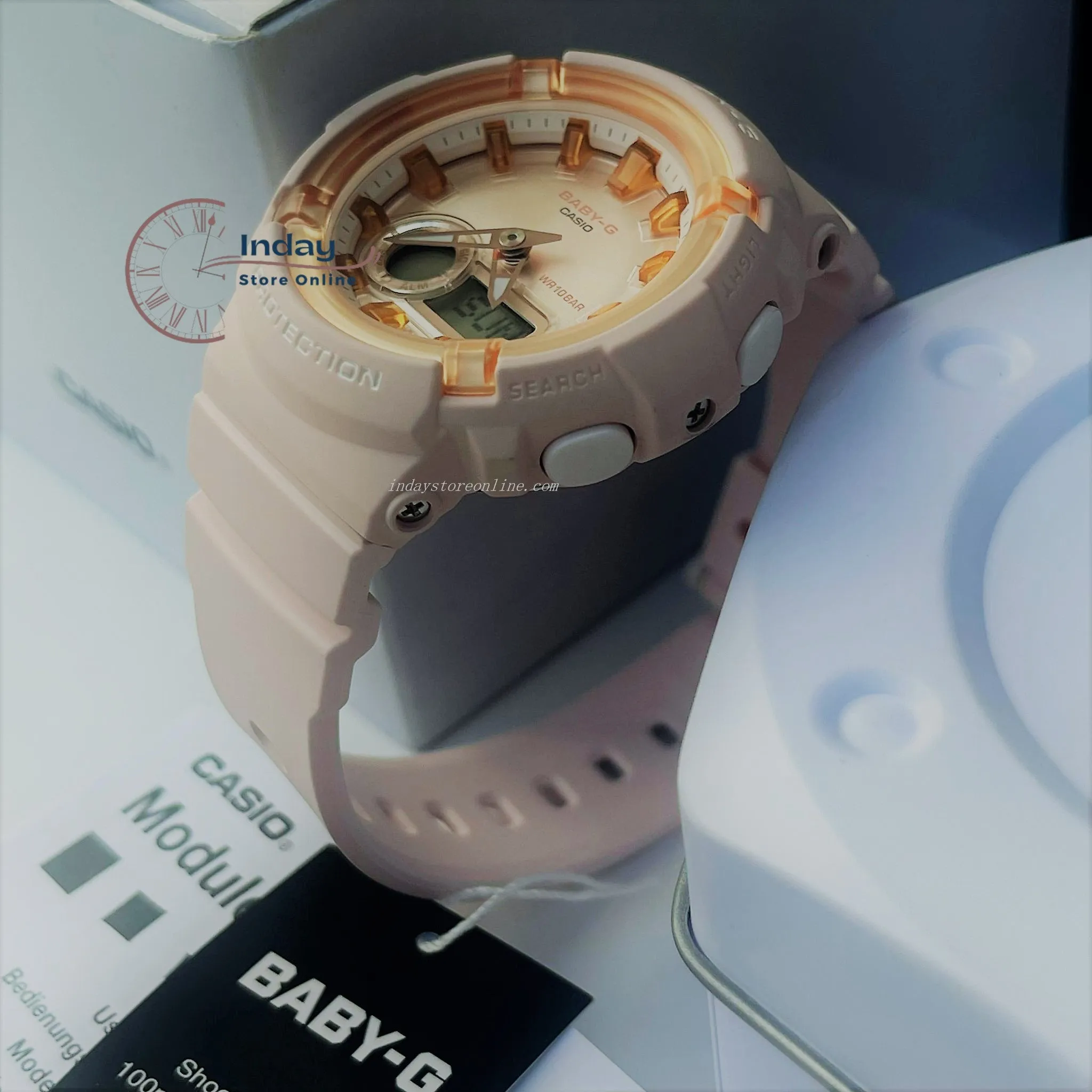 Casio Baby-G Women's Watch BGA-280SW-4A Resin Band Mineral Glass Shock Resistant