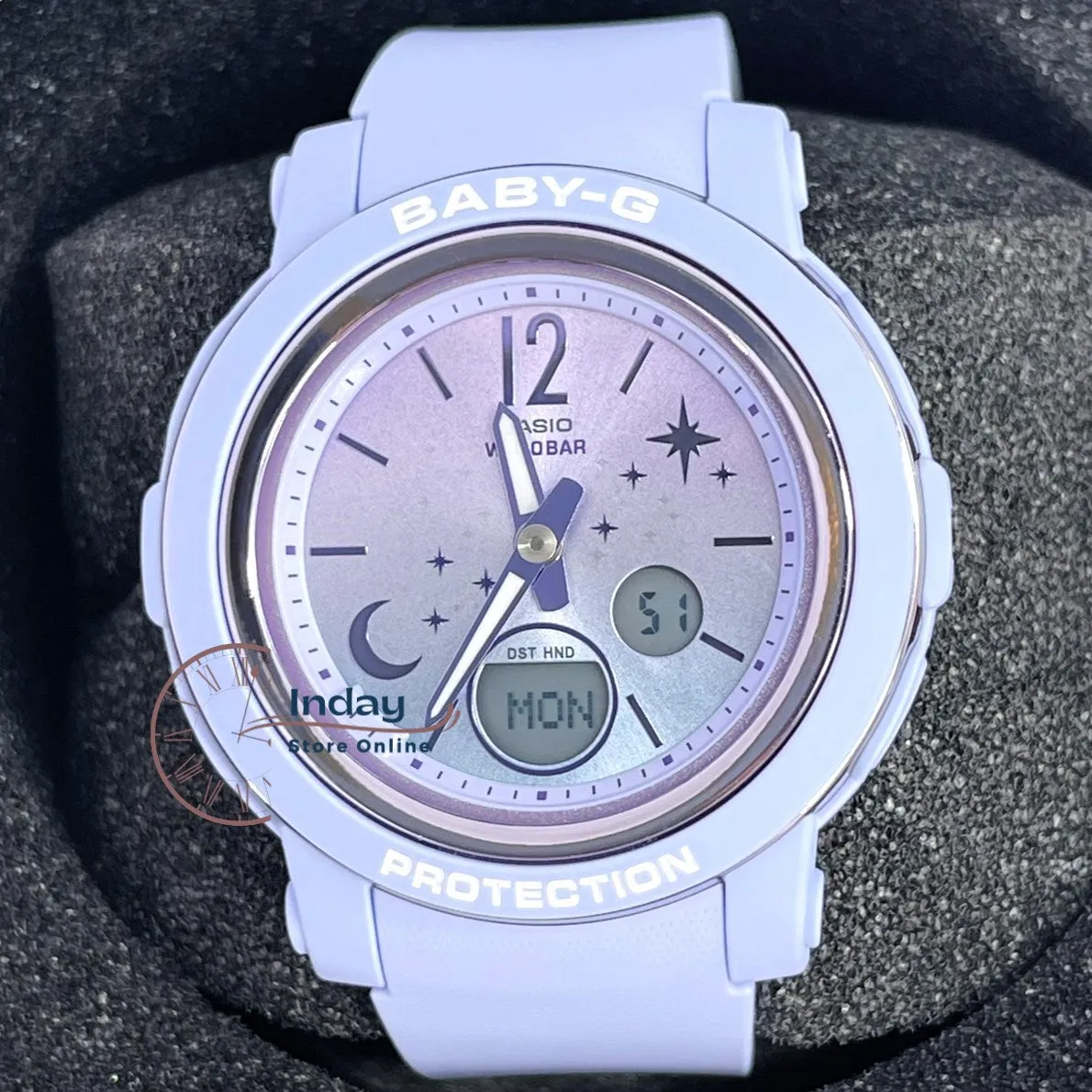 Casio Baby-G Women's Watch BGA-290DS-2A Resin Band Mineral Glass Shock Resistant