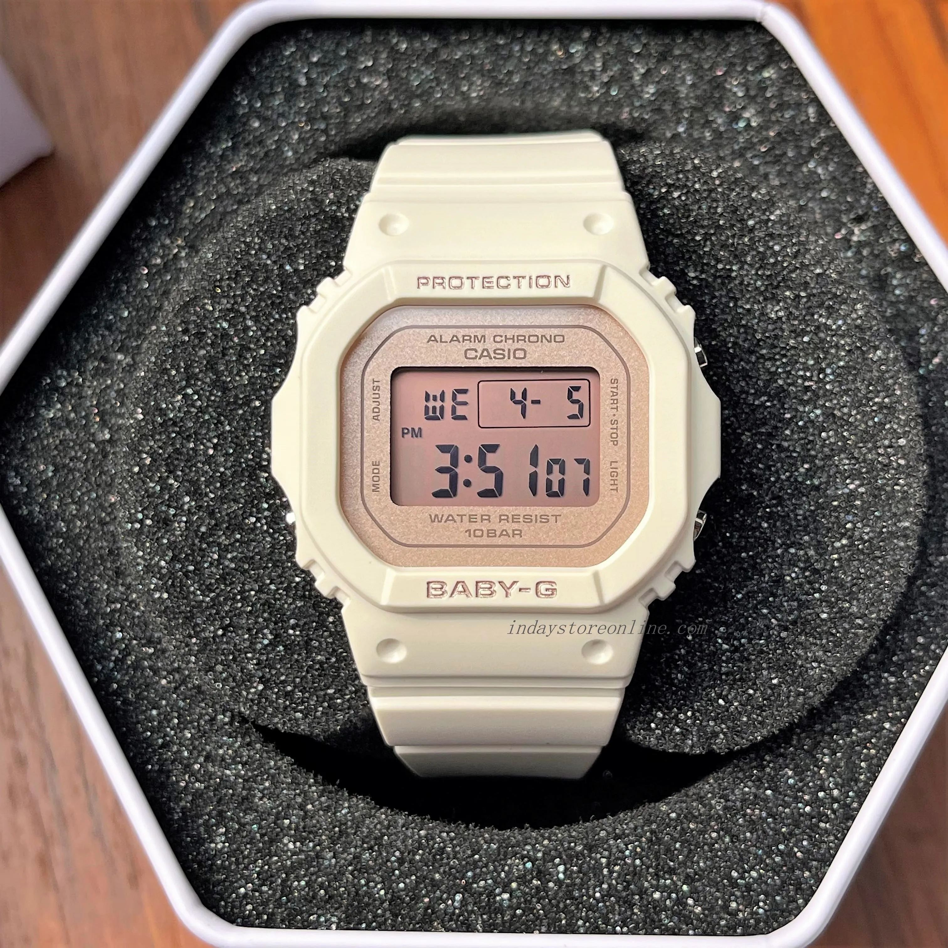 Casio Baby-G Women's Watch BGD-565SC-4 Resin Band Shock Resistant Mineral Glass