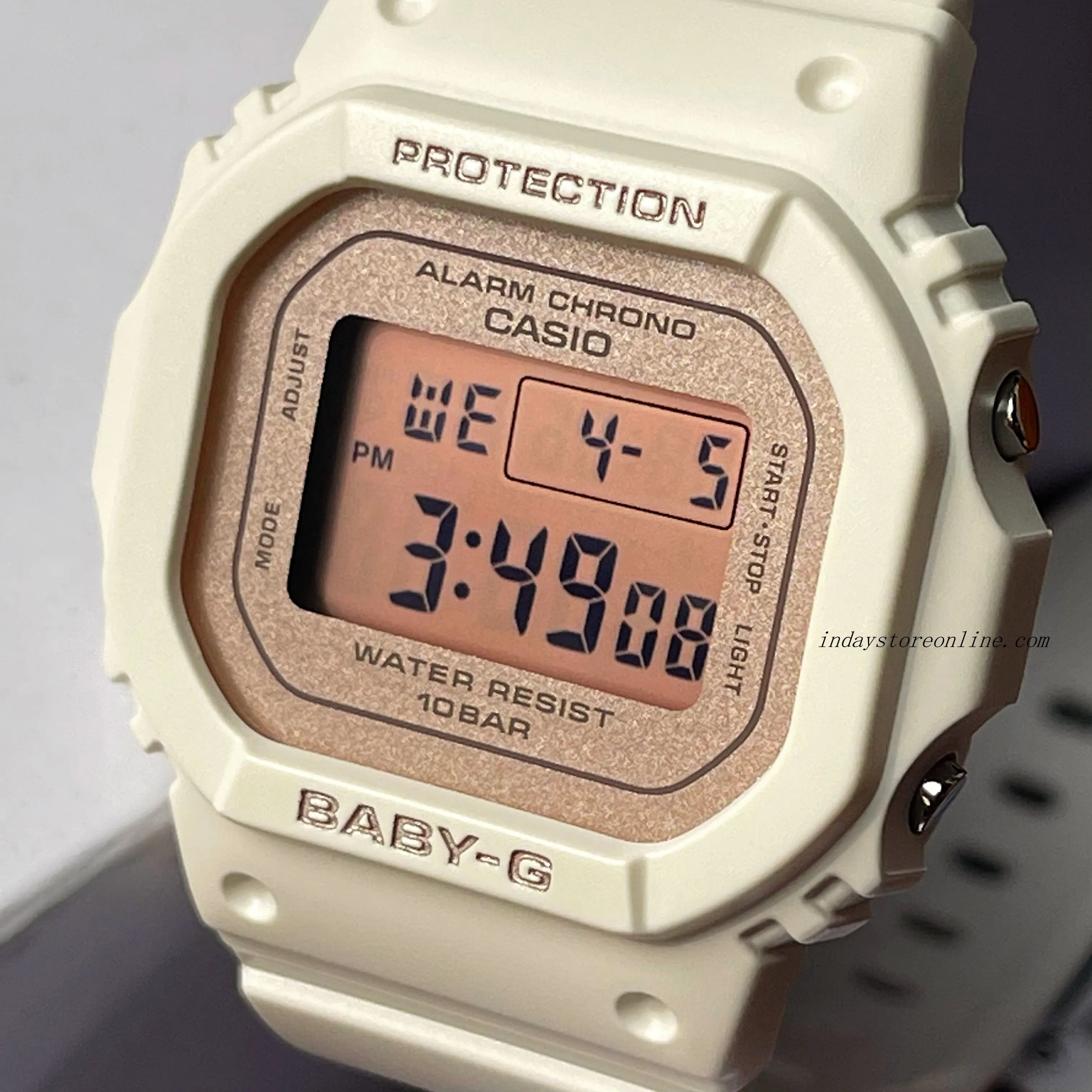 Casio Baby-G Women's Watch BGD-565SC-4 Resin Band Shock Resistant Mineral Glass