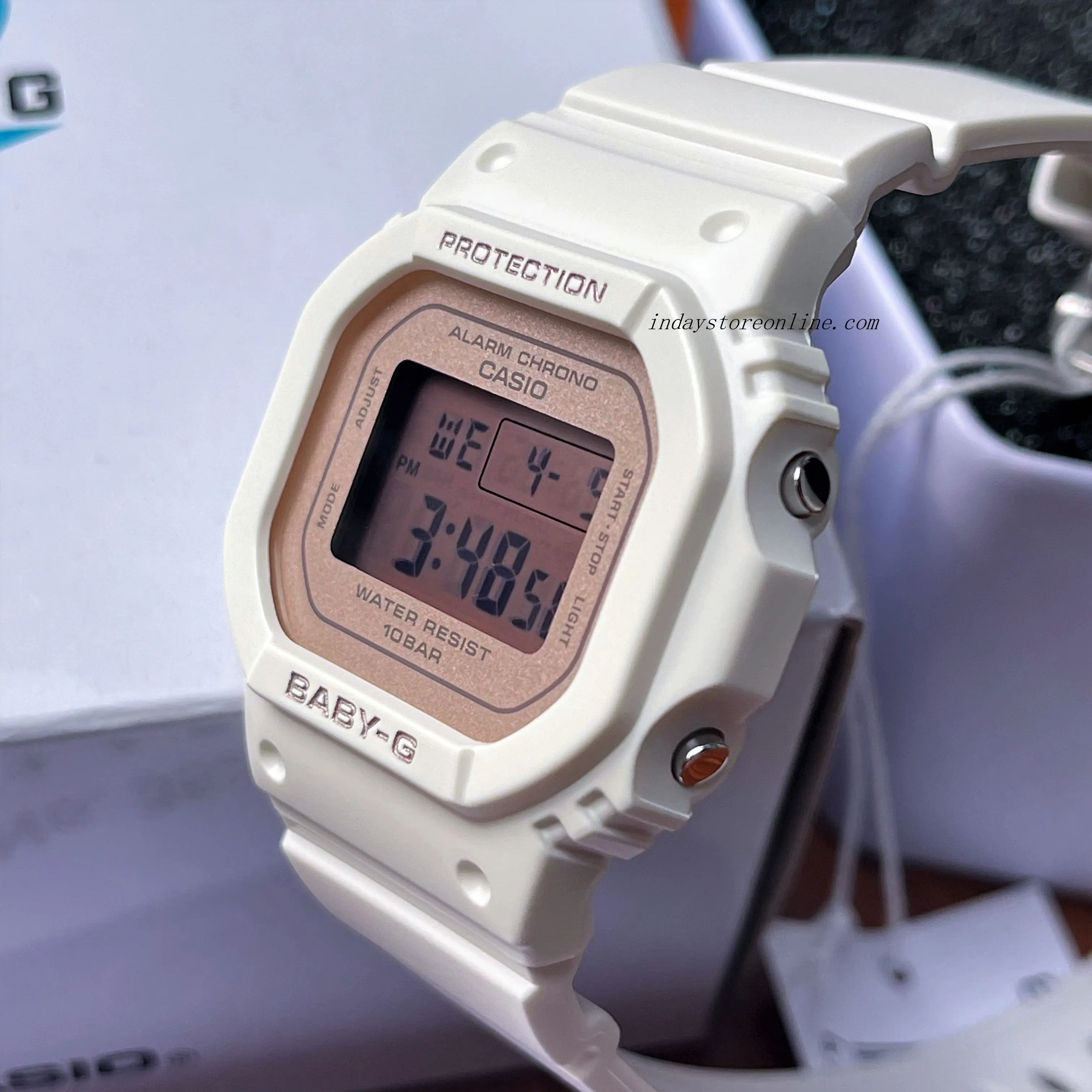 Casio Baby-G Women's Watch BGD-565SC-4 Resin Band Shock Resistant Mineral Glass