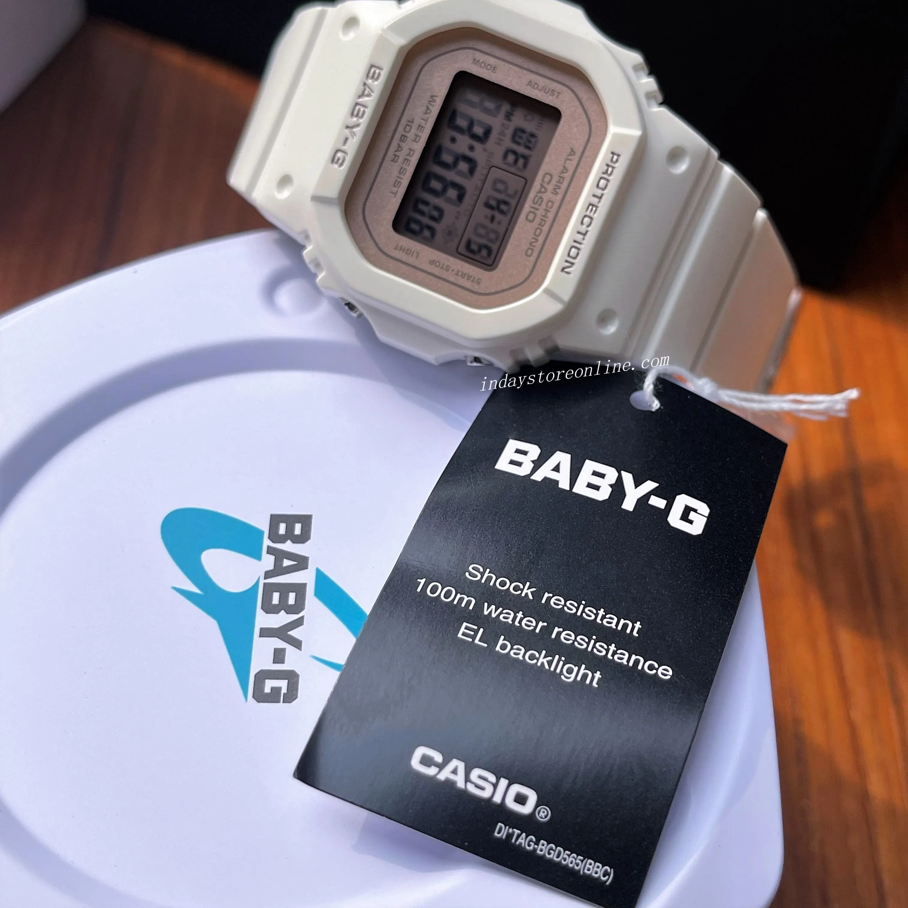Casio Baby-G Women's Watch BGD-565SC-4 Resin Band Shock Resistant Mineral Glass