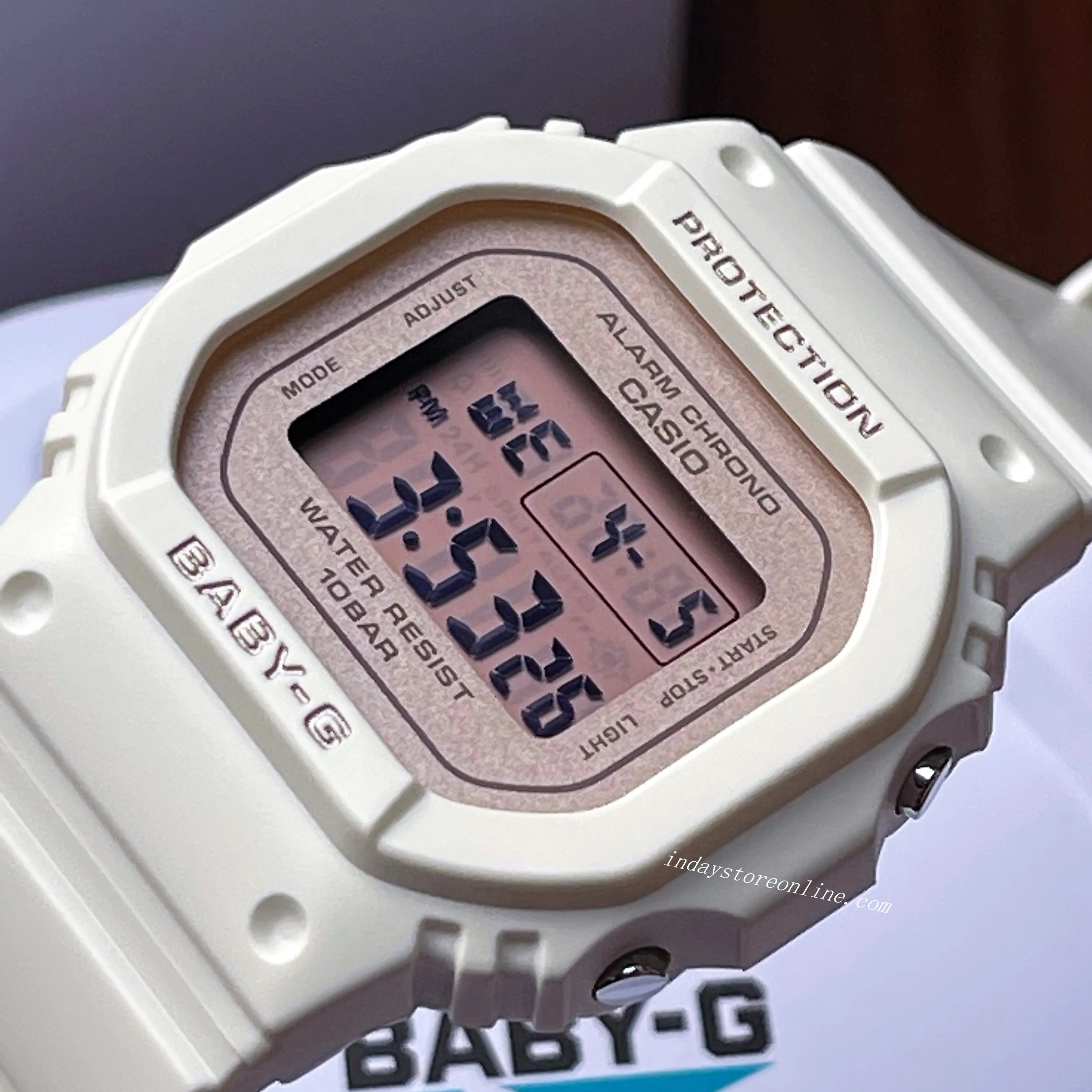 Casio Baby-G Women's Watch BGD-565SC-4 Resin Band Shock Resistant Mineral Glass
