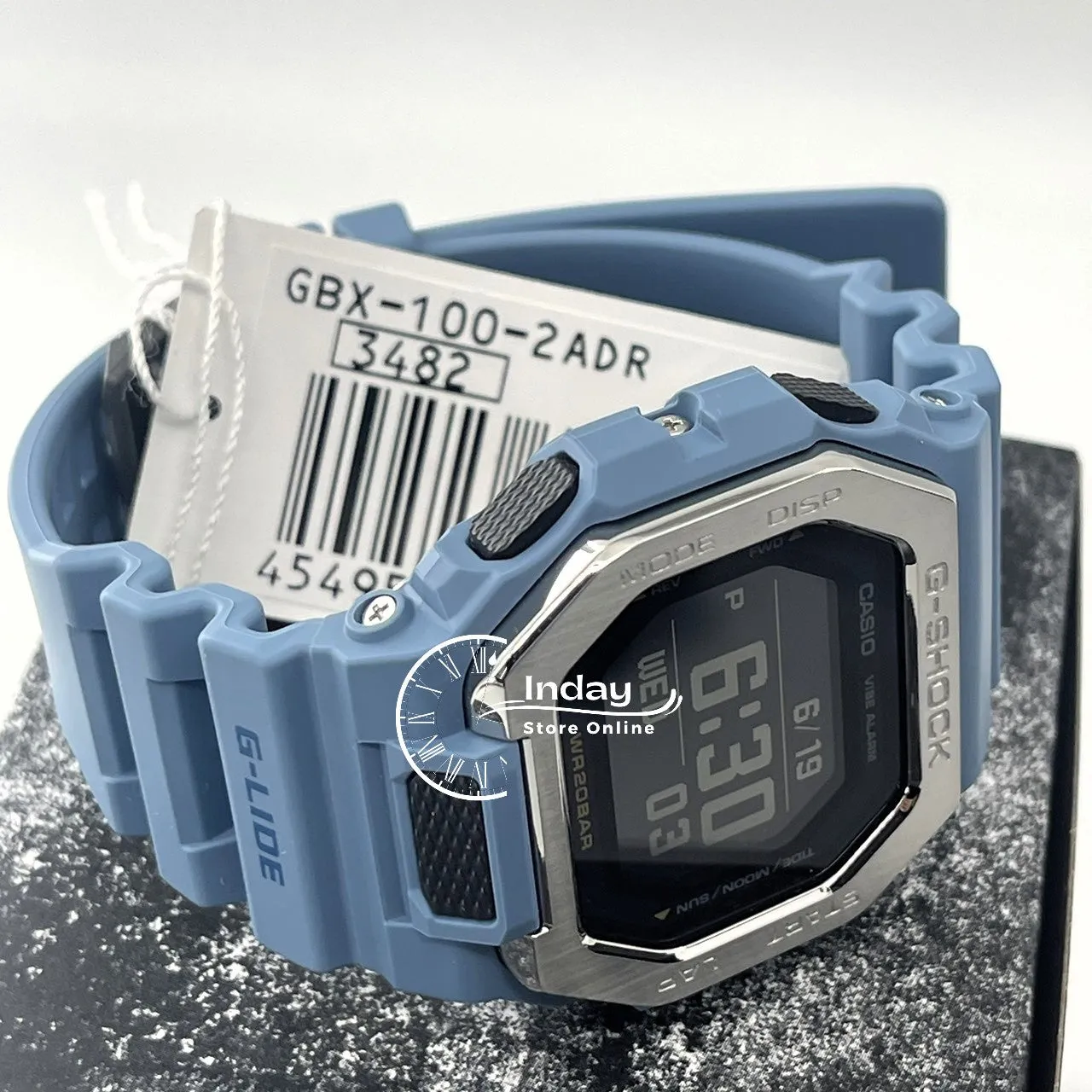 Casio G-Shock G-Lide Men's Watch GBX-100-2A Shock Resistant Mineral Glass Mobile Link Bluetooth