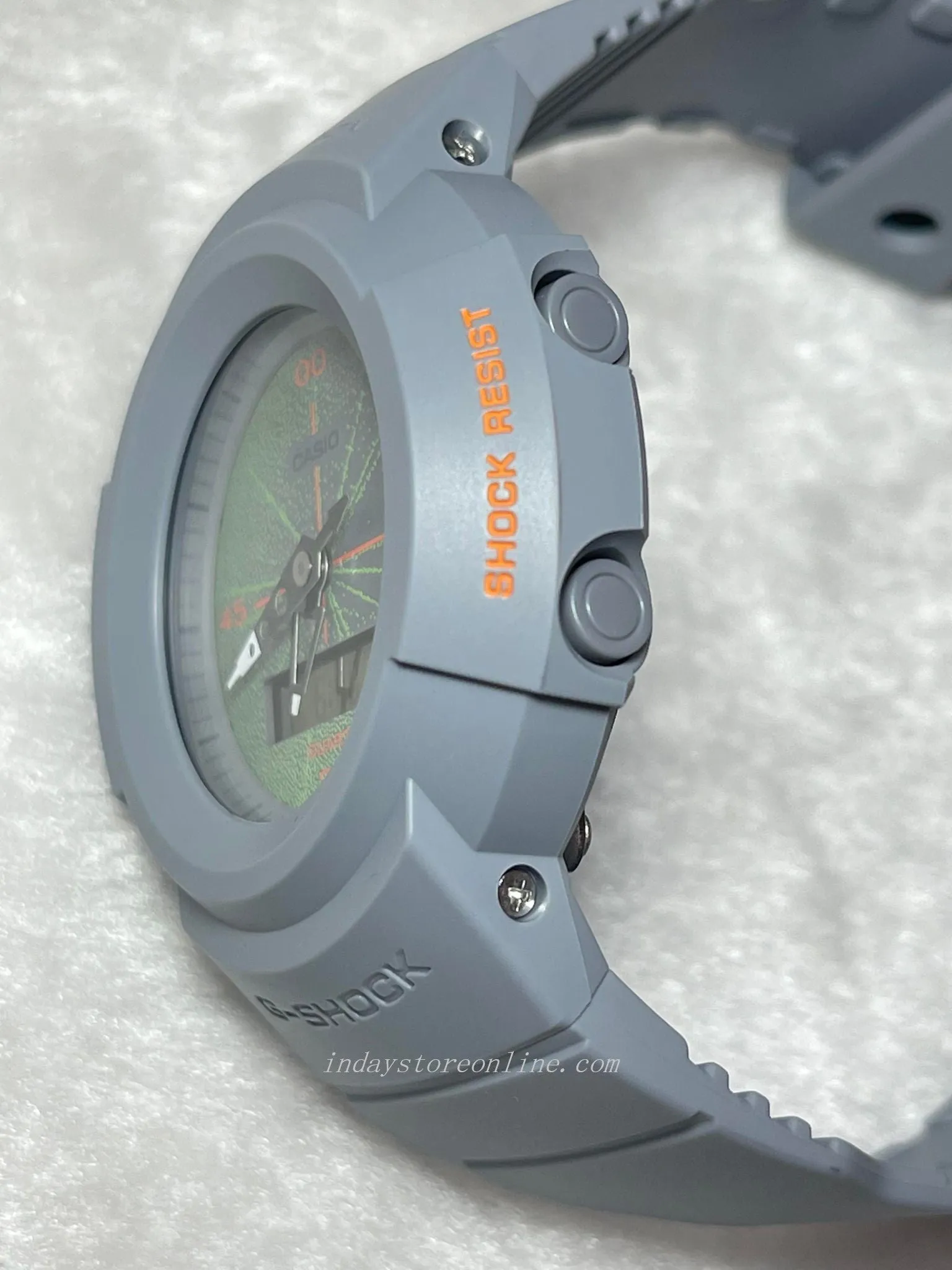 Casio G-Shock Men's Watch AW-500MNT-8A Analog-DigitalAW-500 Series Minimal design Shock Resistant Mineral Glass