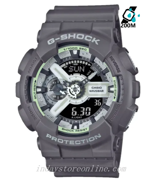 Casio G-Shock Men's Watch GA-110HD-8A Shock Resistant Magnetic Resistant Mineral Glass