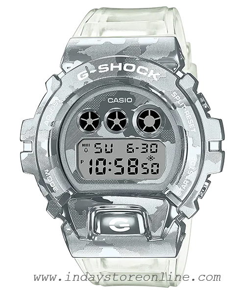 Casio G-Shock Men's Watch GM-6900SCM-1 Digital 6900 Series Transparent Color Shock Resistant 200-meter Water Resistance Mineral Glass