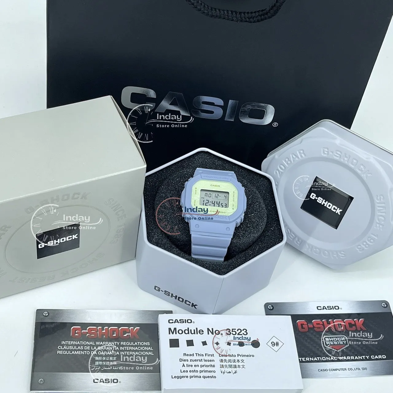 Casio G-Shock Women's Watch GMD-S5600NC-2 Digital Bio-based Resin Band Shock Resistant Mineral Glass