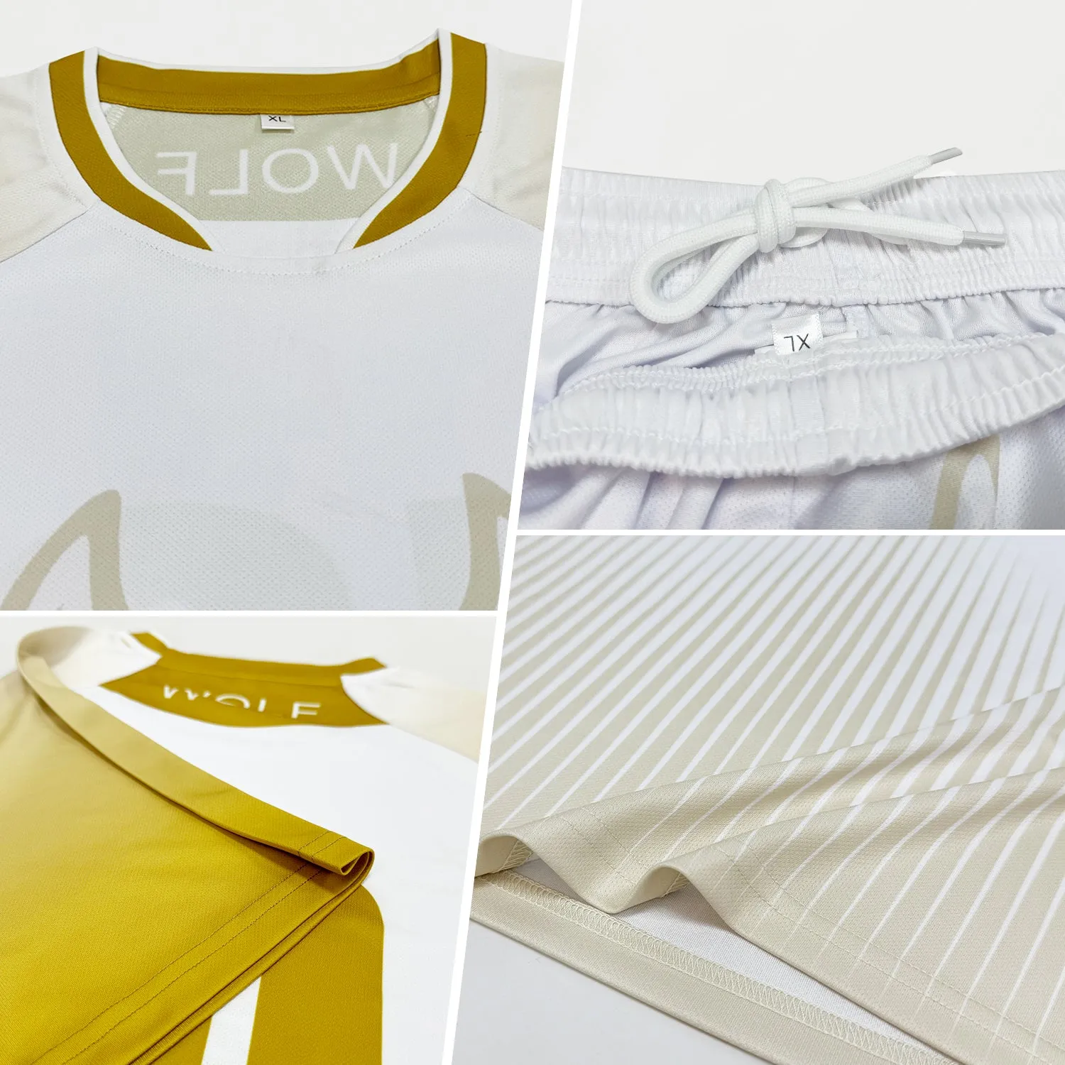 Custom Red Yellow-Black Lines Sublimation Volleyball Uniform Jersey