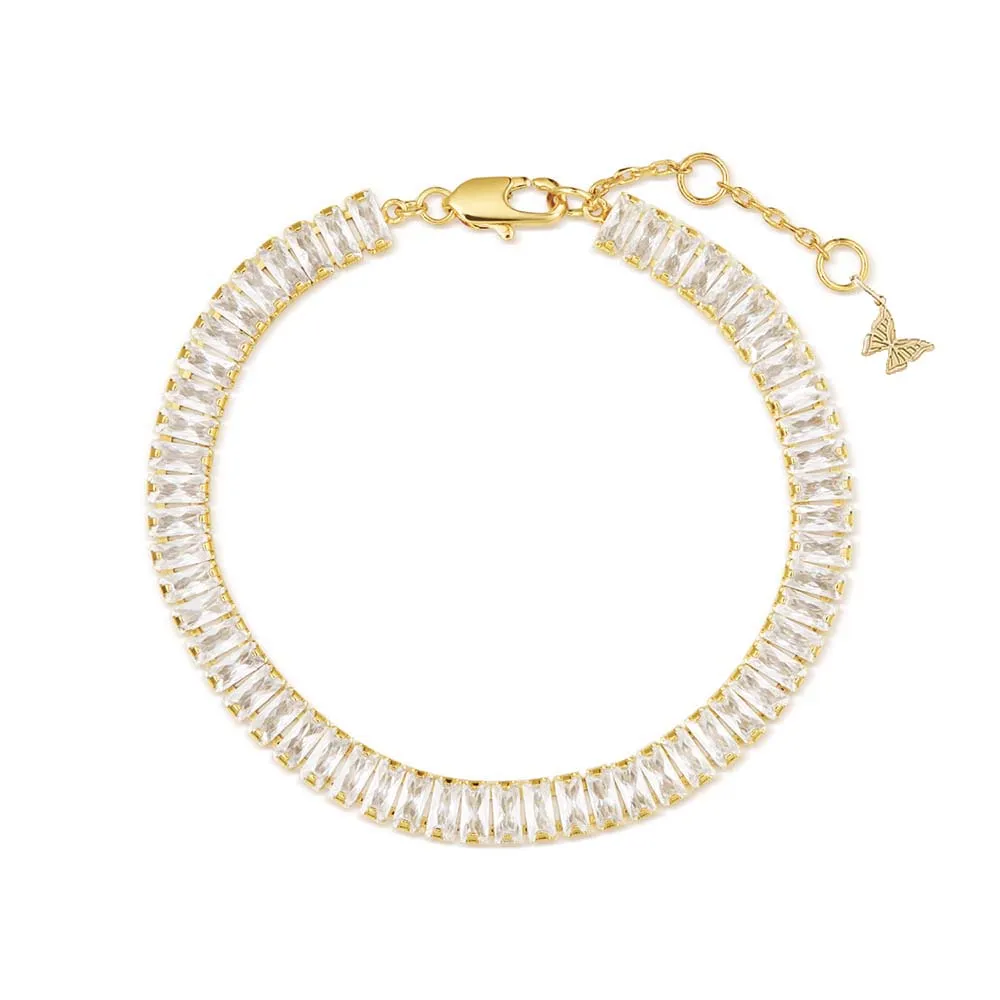 CZ Baguette Tennis Bracelet