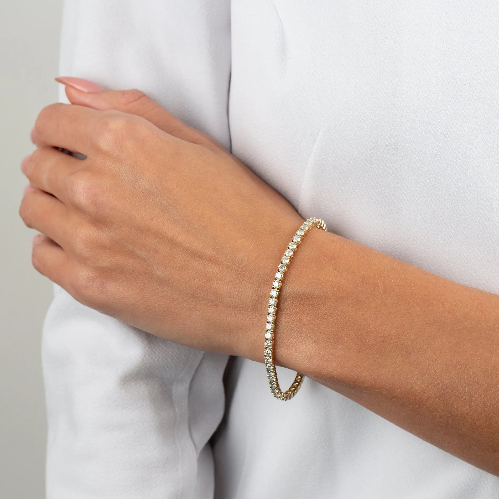 Diamond Tennis Bracelet 14K