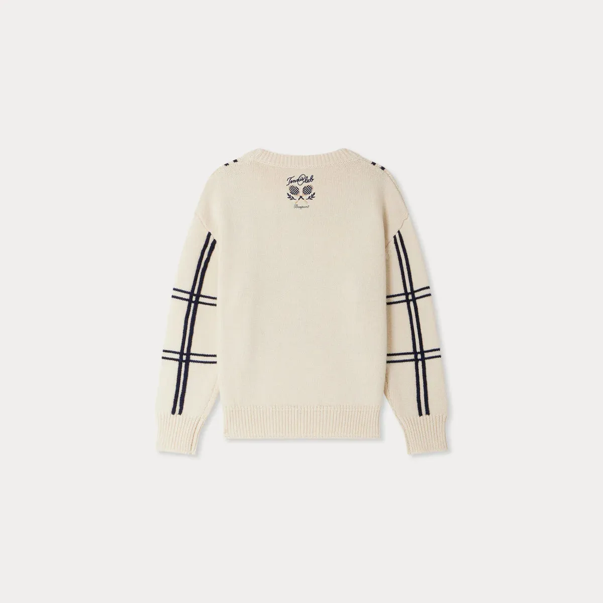 Erwin embroidered sweater with stripes