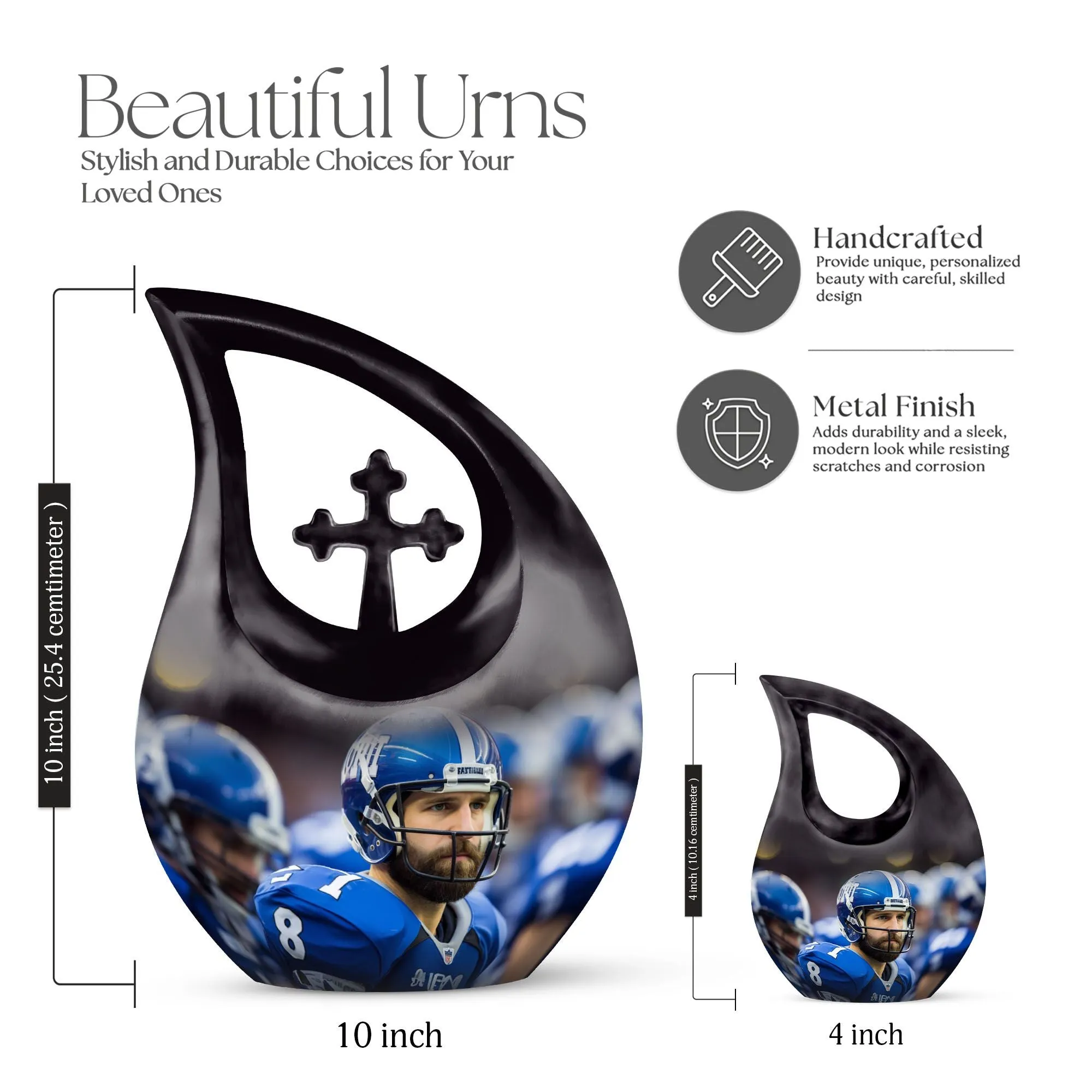 Football Memories Precious Human Cremation Urn for Cherished