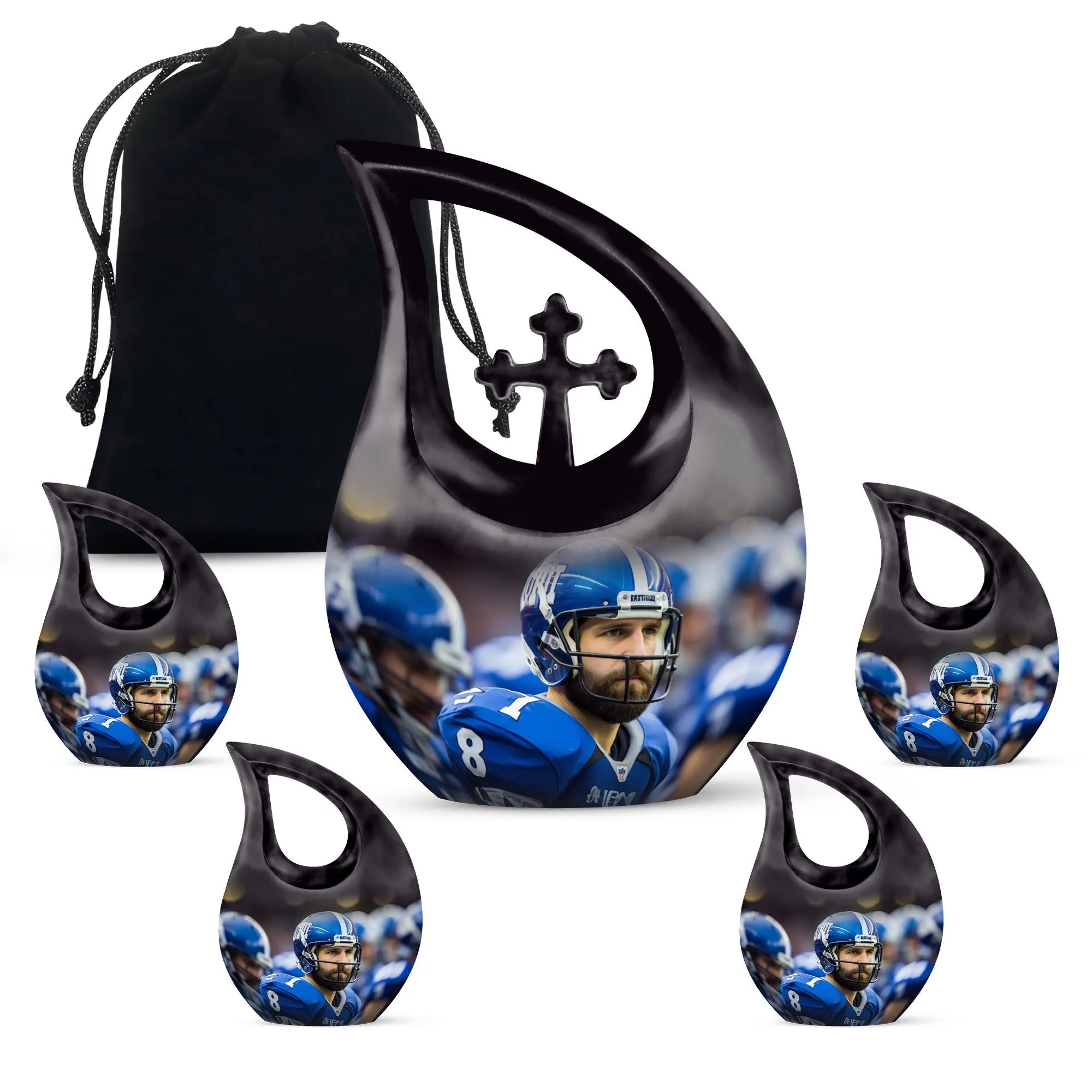 Football Memories Precious Human Cremation Urn for Cherished