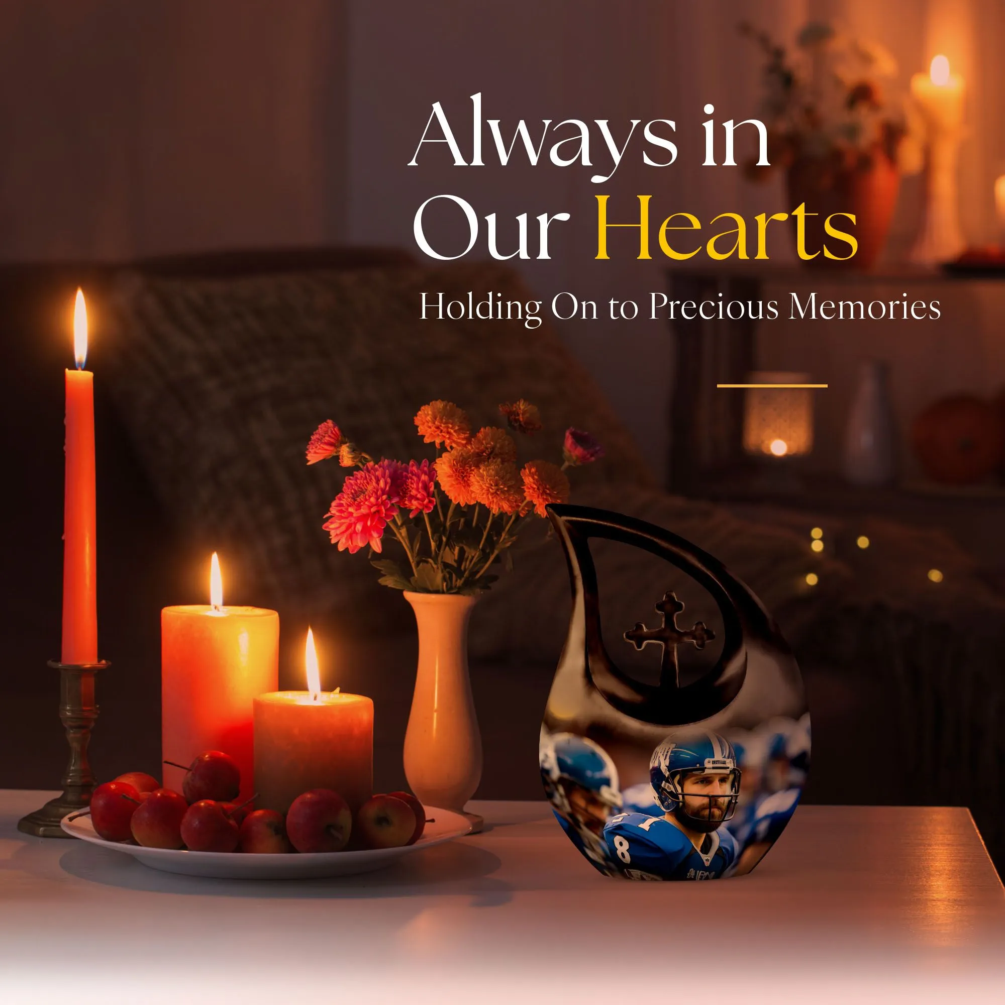 Football Memories Precious Human Cremation Urn for Cherished