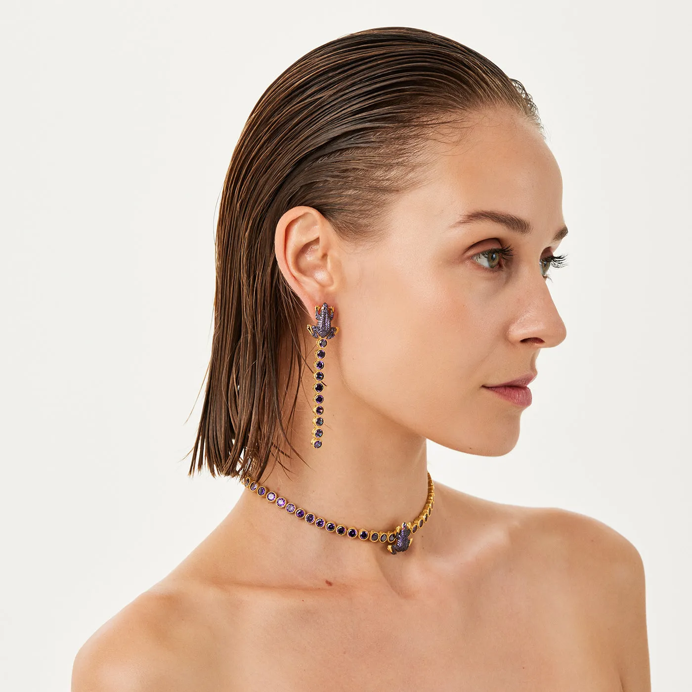 FROG TENNIS EARRINGS
