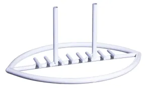 Goal Post Flag Base, white,01275