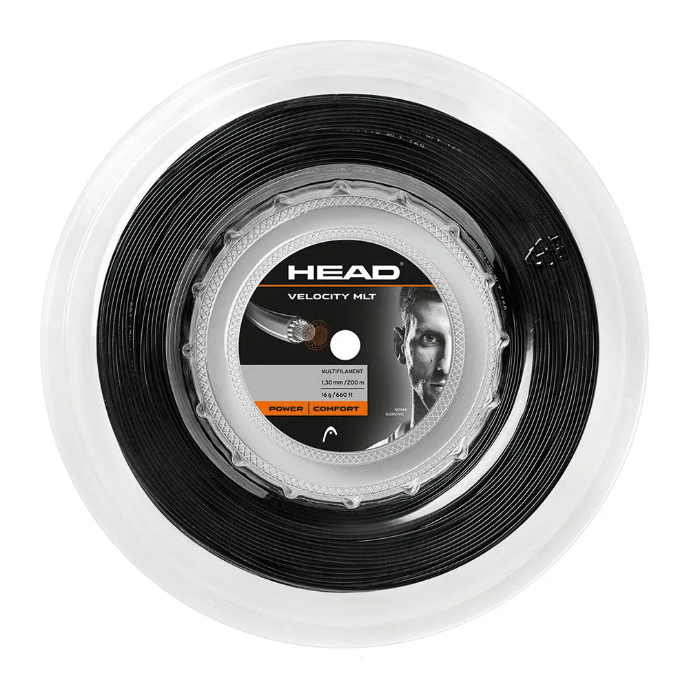 Head Velocity MLT 16/1.30 Tennis String Reel (Black)