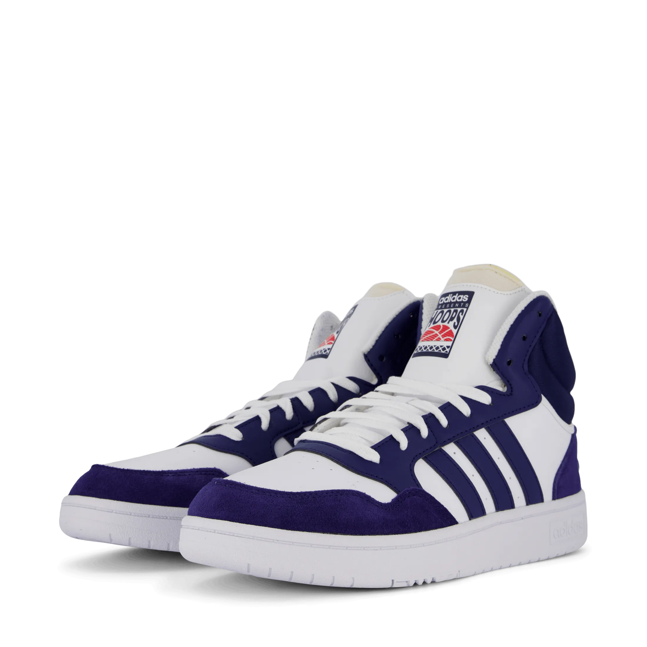 Hoops 3 Mid Lifestyle Basketball Classic Vintage Shoes Cloud White / Dkblue / Dkblue