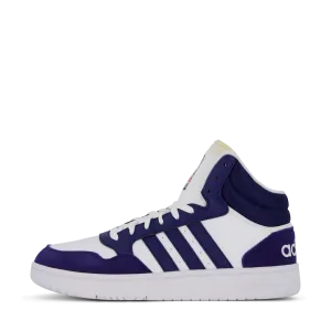 Hoops 3 Mid Lifestyle Basketball Classic Vintage Shoes Cloud White / Dkblue / Dkblue