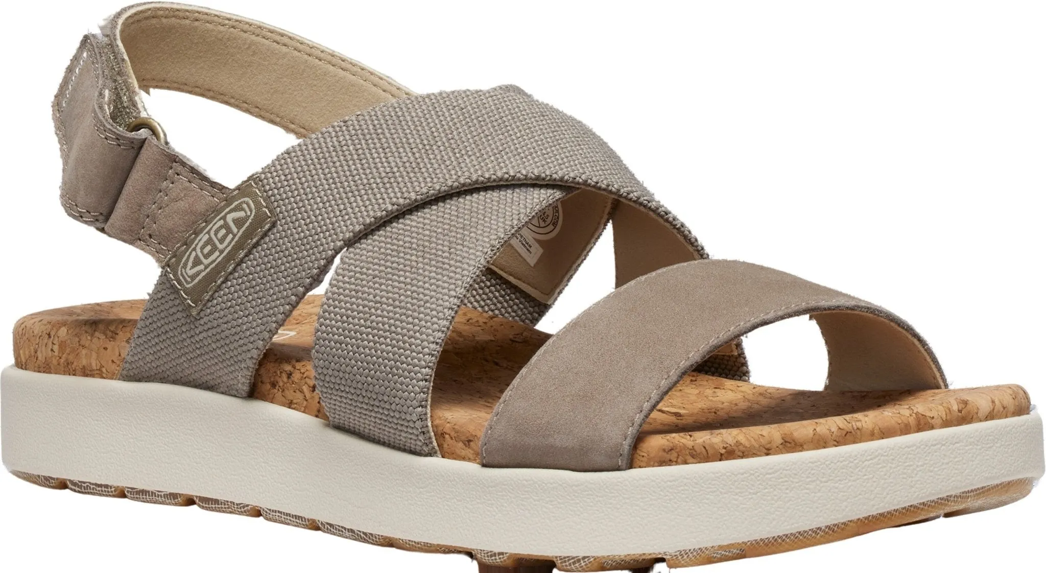 Keen Women's Elle Criss Cross Sandal Brindle Birch