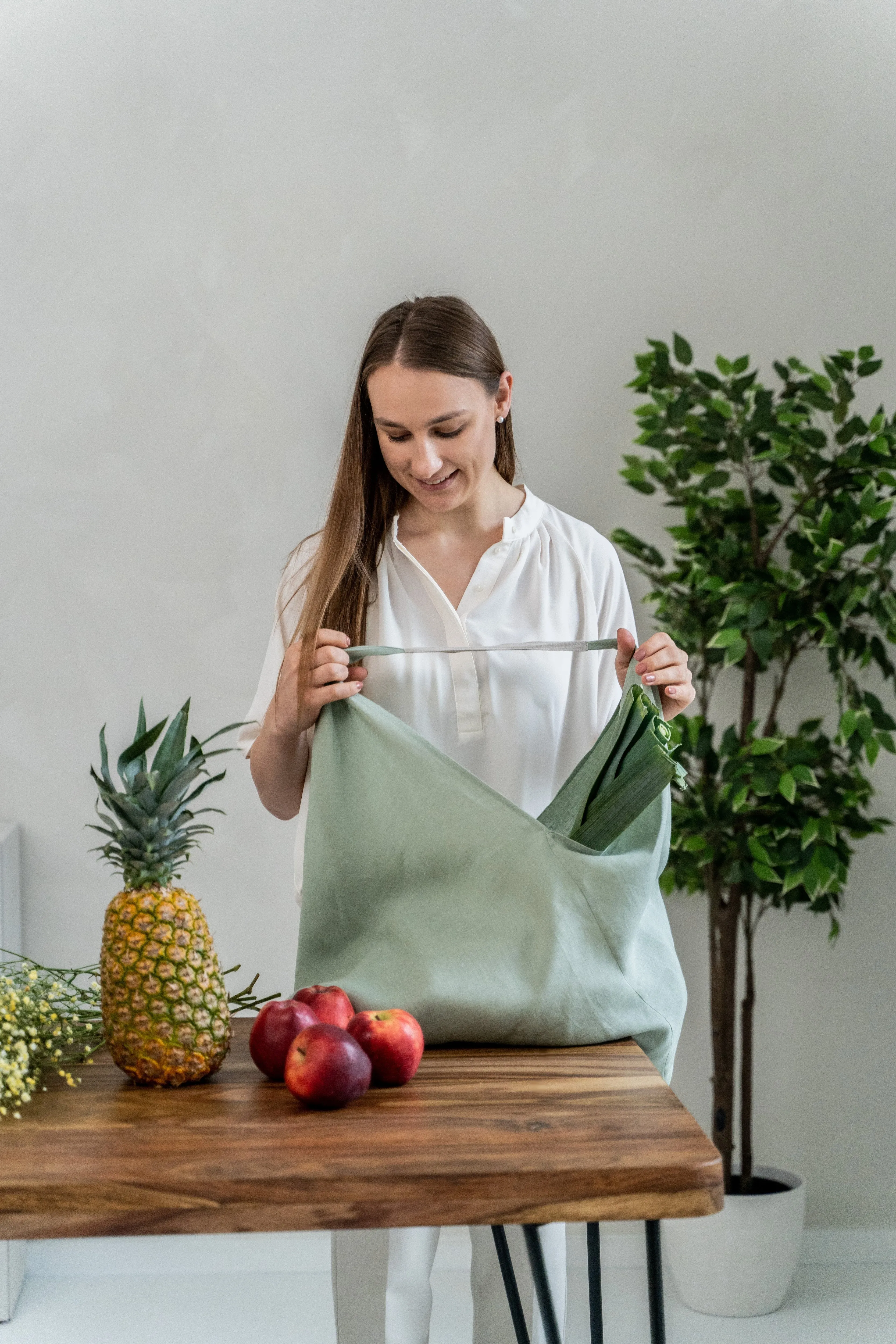 Large Linen tote bag in Various Colors