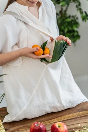 Large Linen tote bag in Various Colors