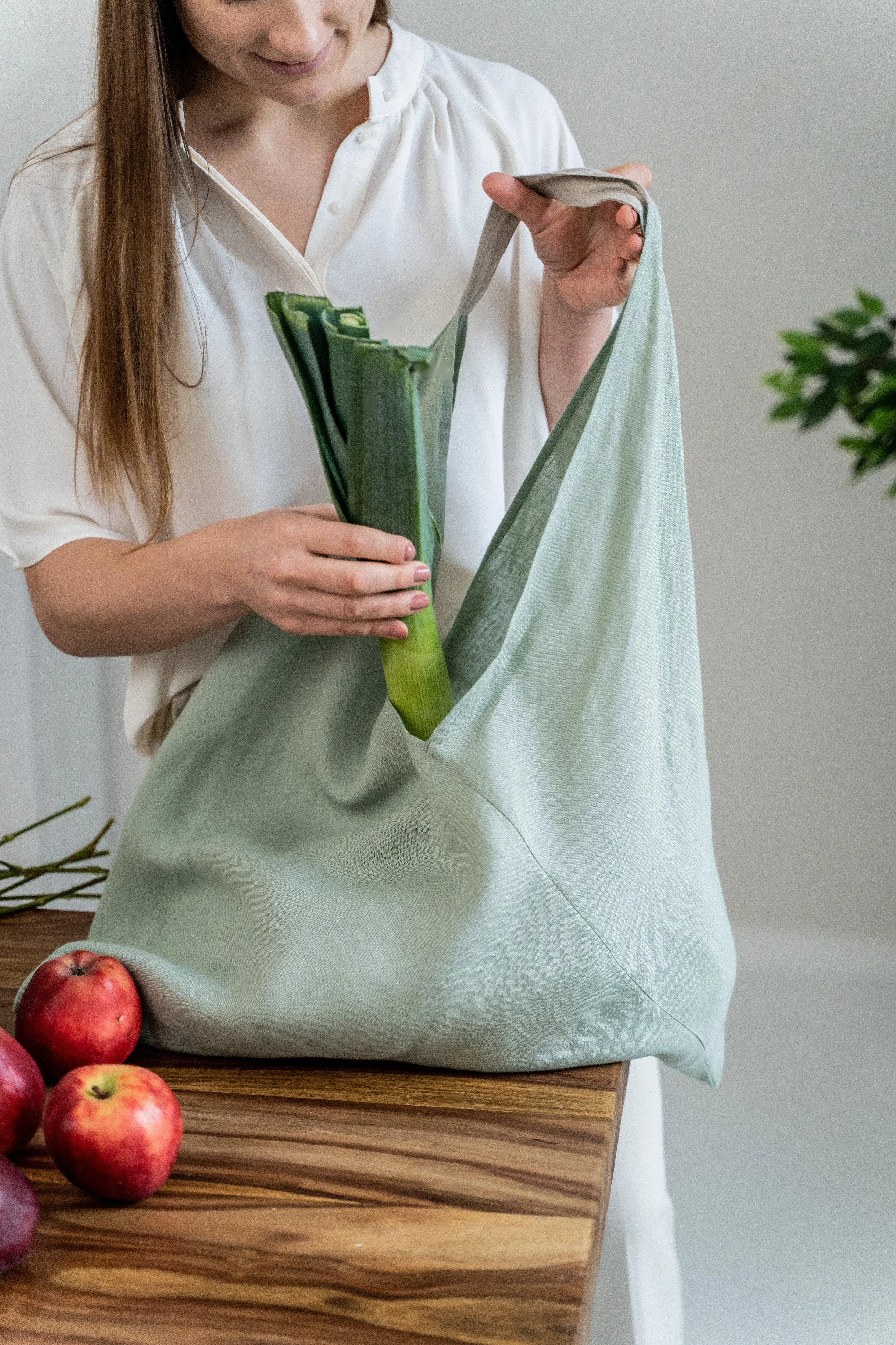 Large Linen tote bag in Various Colors