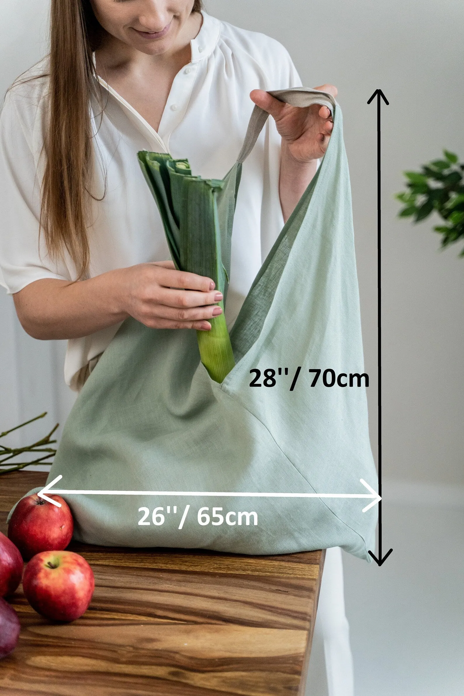 Large Linen tote bag in Various Colors