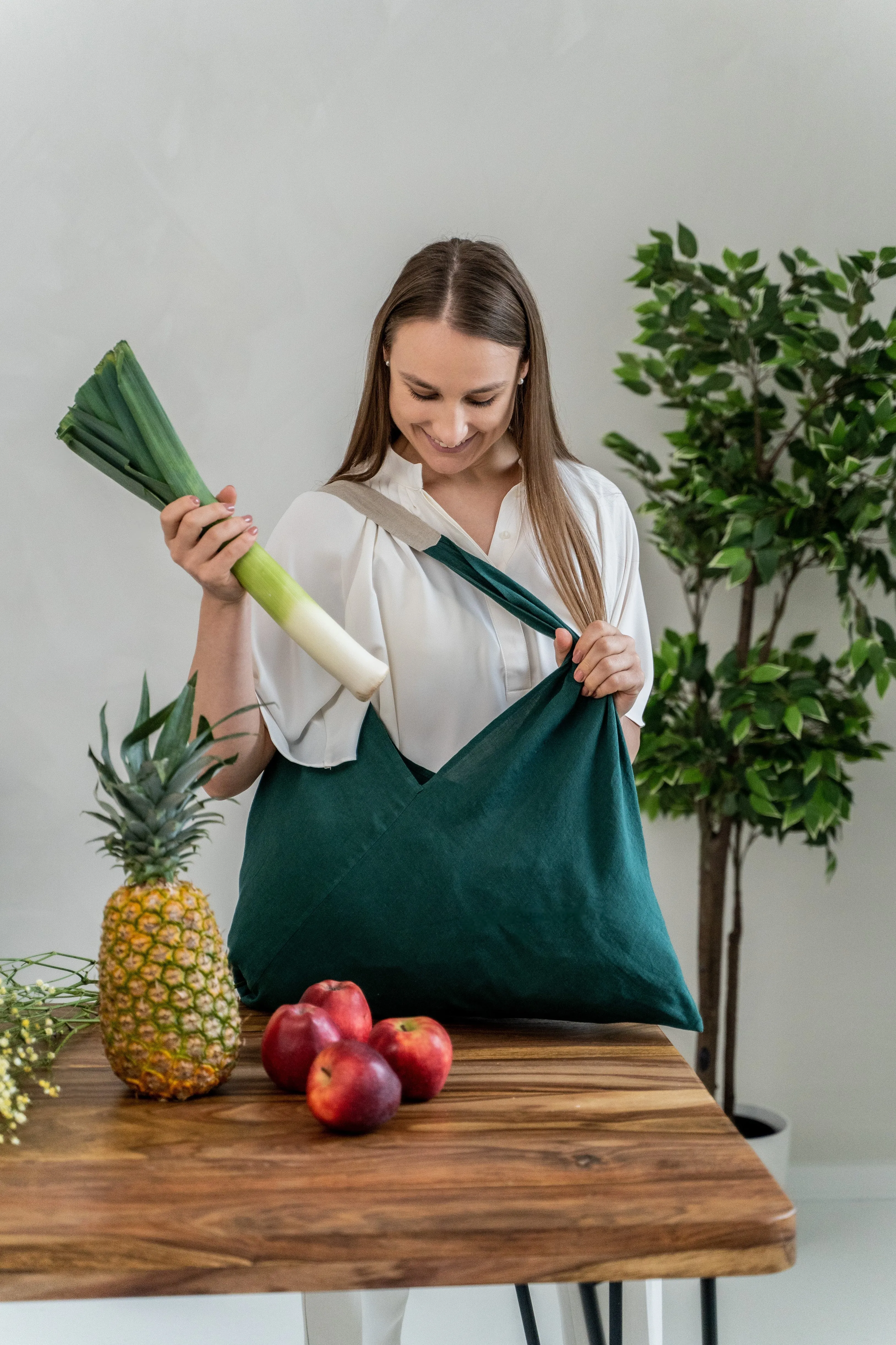 Large Linen tote bag in Various Colors